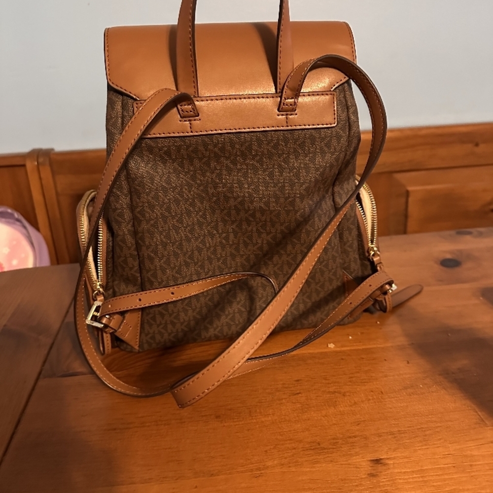 Michael Kors Brown and Tan Backpack - Picture 2 of 7